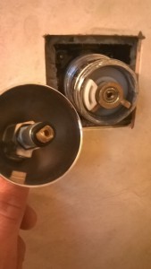 Broken shower valve